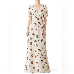 Privacy Please Plaza Floral Wrap Kimono Dress S